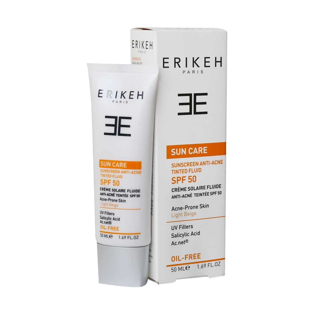 فلوئید ضد آفتاب و ضد جوش SPF50 اریکه 50 فلوئید ضد آفتاب و ضد جوش SPF50 اریکه 50