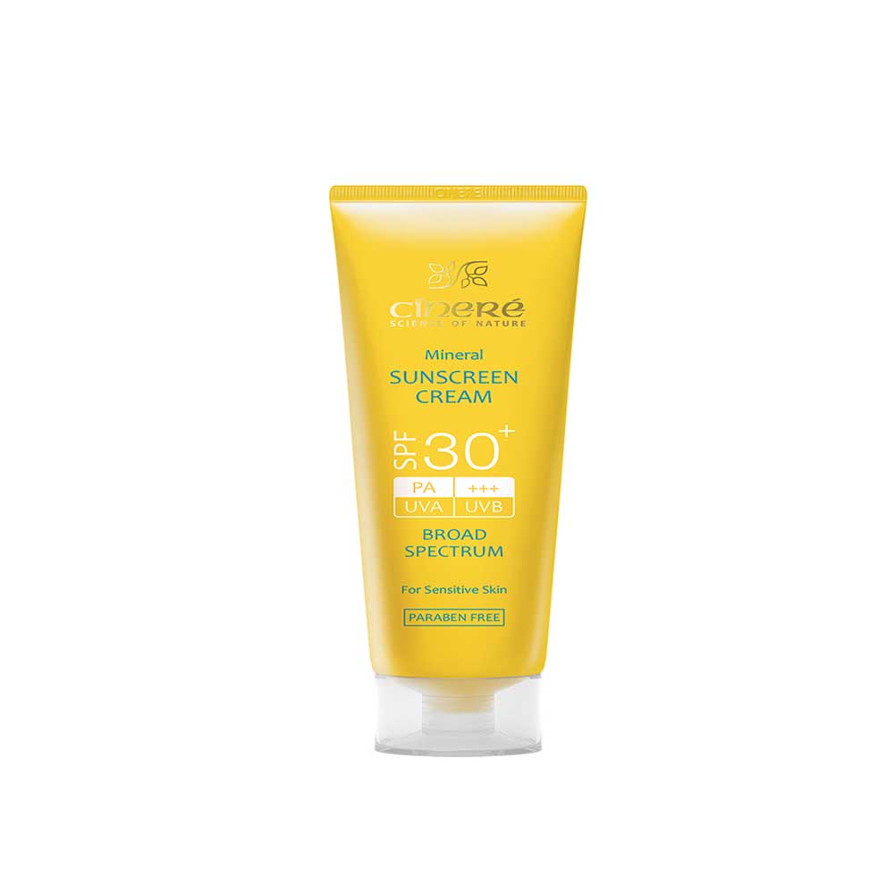 ضد آفتاب مینرال بی رنگ pf30سینره ضد آفتاب مینرال بیرنگ SPF30 سینره