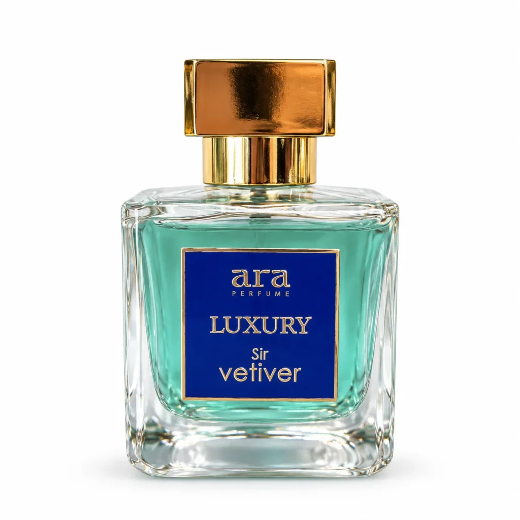 ادکلن لاکچری آرا مدل سر وتیور Sir Vetiver حجم ۱۰۰ میلی‌لیتر