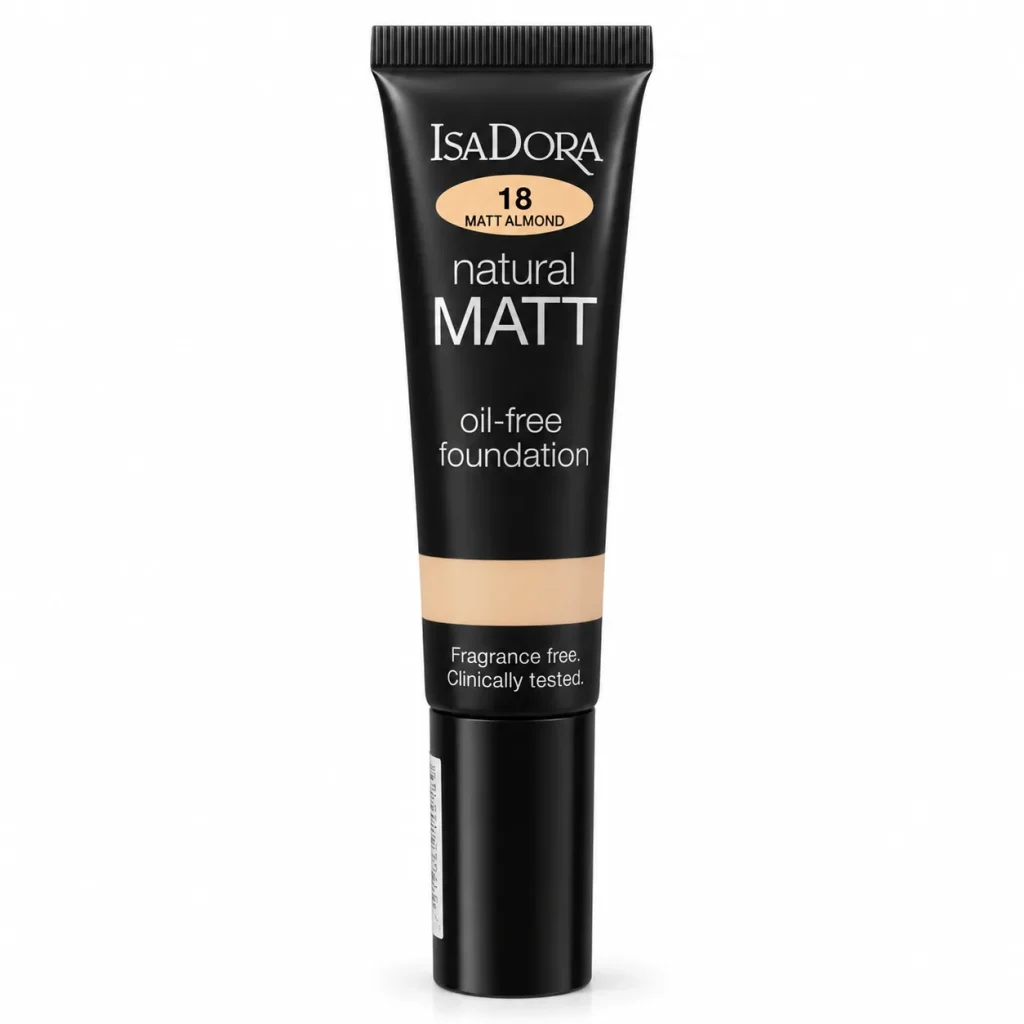 کرم پودر نچرال مات ایزادورا Natural Matt Oil-Free Foundation